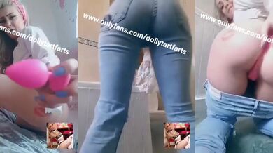 Jumbo Butt Plug Farts Stinky Messy Play Brit Babe Destroyed