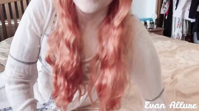 Redhead elf milf soothes you with deep breathing and chubby tits jiggling