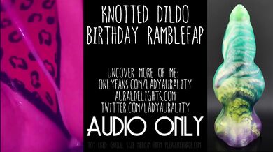 ASMR MILF Gushing on Knotted Monster Dildo Audio Only