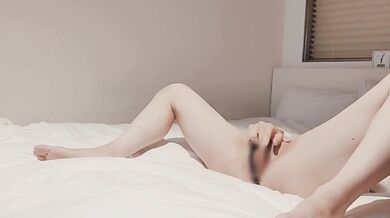 Japanese college girl destroyed by her own dildo in hotel solo fuck