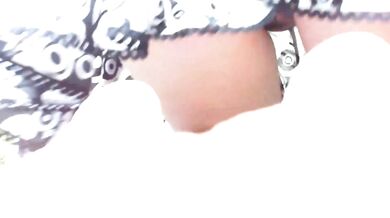 Garden gushes of horny farts British girl moans as she shart bursts