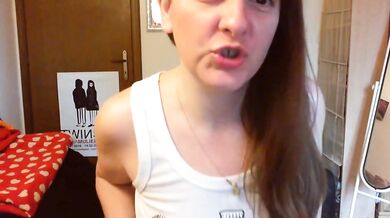 Crazy extreme dirty diaper girl gushing pee desperation solo