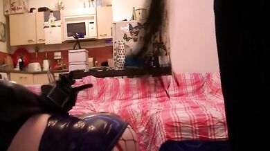 Lisa’s tight pussy gets flogged raw with a belt till she’s a gushing sub slut