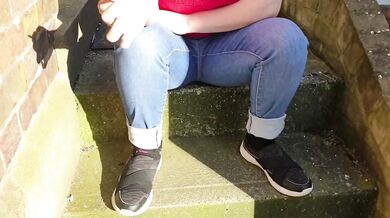 British Blonde Jeans Wetting Piss Compilation Destroyed
