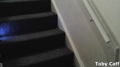 Fucking on the stairs BBW milf huge cumshot British mom big tits riding hard