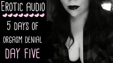 Orgasm Control Denial ASMR Day 5 British FemDom Tease Gushing Jerk Off