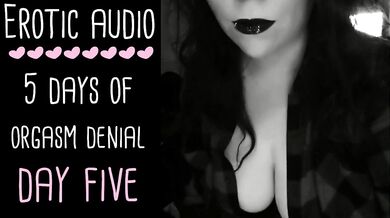 Orgasm Control Denial ASMR Day 5 British FemDom Tease Gushing Jerk Off