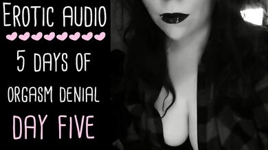Orgasm Control Denial ASMR Day 5 British FemDom Tease Gushing Jerk Off