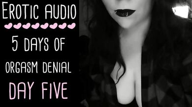 Orgasm Control Denial ASMR Day 5 British FemDom Tease Gushing Jerk Off