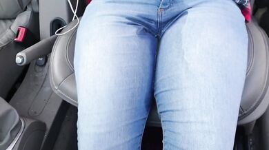 Pissing my jeans in public then again in the car leaving me drenched in pee