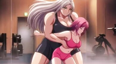 Gym trainer massively rips through client with monstrous futanari power