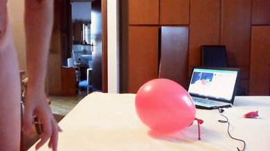 Nicoletta’s balloon ride to a gushing climax raw and exposed