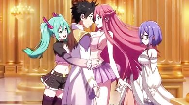 Trapped in a harem game forced to take every gamer girl's creampie