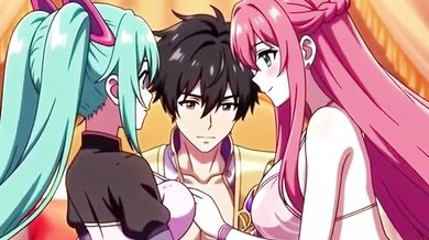 Trapped in a harem game forced to take every gamer girl's creampie
