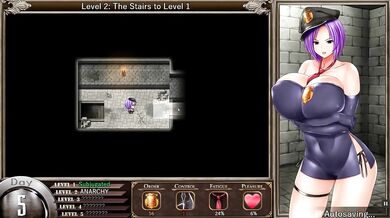 Nerds get anal beads and dildo punishment in Karryn's Prison Ep.9