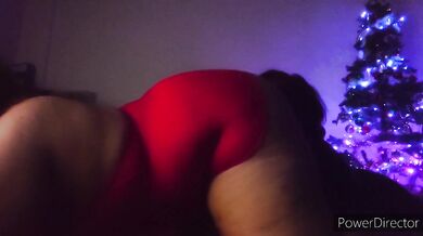 Amateur Couple Gets Nasty Late Night Fuck in Thicc BBW Red Lingerie