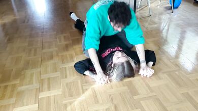 Toussik’s German GF squirts all over floor gets stretched with huge cock while riding dick
