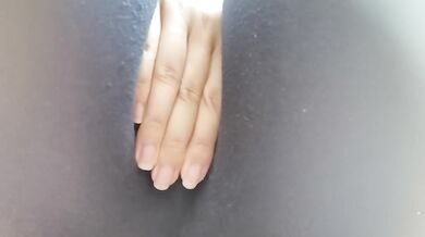 MILF squirts gushing orgasm in public outdoor yoga pants