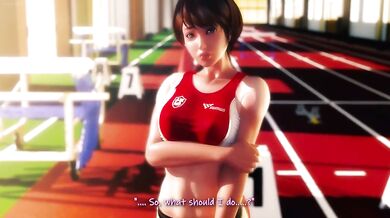 Korean hentai game where I pass a baton to Rena-senpai’s dripping tits