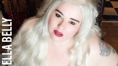 BBW smokes tells you how to stroke that thick hard cock JOI