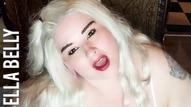 BBW smokes tells you how to stroke that thick hard cock JOI