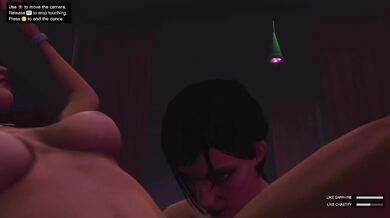 Chastity and Sapphire ruin innocent girl with lap dance and big boobs