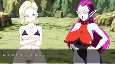 Super Slut Z Tournament Ep2 raw catfight Bulma vs Android 18 hentai game