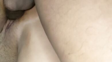Pinay Brunette big ass creampie while hubby sleeps next door