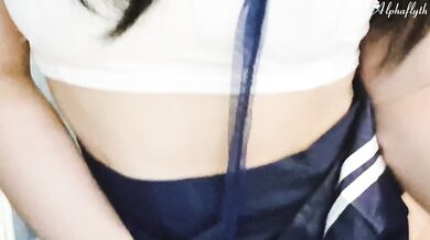 Thai Japan cosplay girl destroyed with big cock creampie