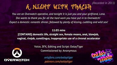 Overwatch Tracer rough anal fuck dirty audio play