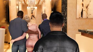 Surprise For My Wife Cuckold Hubby Sits On Cuck Chair While Wife Sucks Two Big Black Cocks