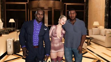 Surprise Birthday Gangbang Wife gets destroyed by black studs cum shot 6