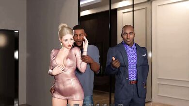 Surprise Birthday Gangbang Wife gets destroyed by black studs cum shot 6