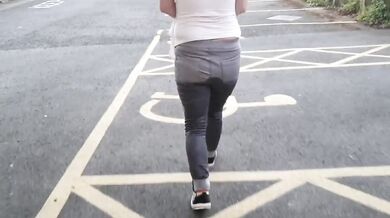 Blonde British beauty gets ruined in public pee disaster
