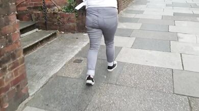 Blonde British beauty gets ruined in public pee disaster