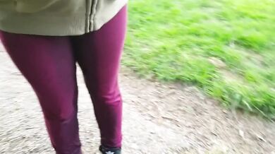 Blonde British girl gets soaked in public leggings piss sluts
