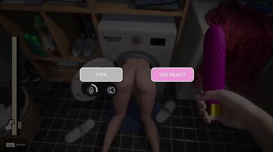 Step mom gets STUCK trapped in washing machine then I SHOVE EVERYTHING in her tiny pussy