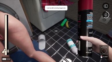 Step mom gets STUCK trapped in washing machine then I SHOVE EVERYTHING in her tiny pussy