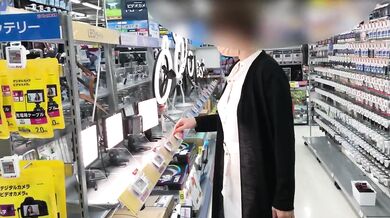 Giant tits MILF mom strolls bare under flimsy white dress no bra gotcha