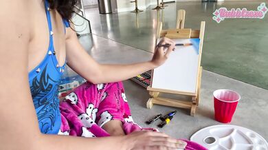 Morning Painting Session raw cumshot sinful art