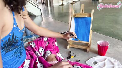 Morning Painting Session raw cumshot sinful art