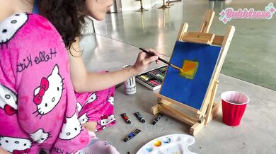 Morning Painting Session raw cumshot sinful art