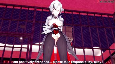 Arlecchino takes a deep throated blowjob on Genshin Impact POV