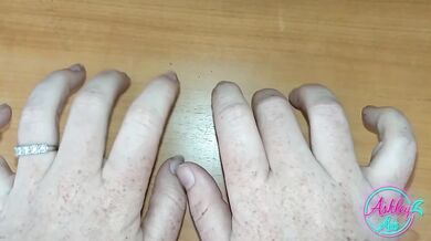 Slow tingly fingernail tapping fingers dragged across skin raw unhinged