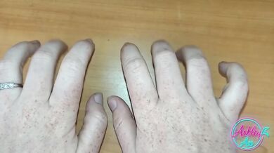 Slow tingly fingernail tapping fingers dragged across skin raw unhinged