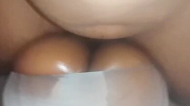 Big ass ebony milf tears pantyhose teasing me raw