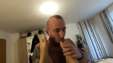 Eaten out gagged choking deepthroat wife swallows every drop