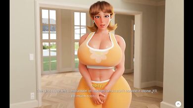 Stepmom throat ruined in laundry room while daughters listen next door big tits milf gets face fucked