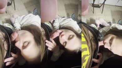 Her throat wrecked deepthroat gushes cum slut latina cheats on camera