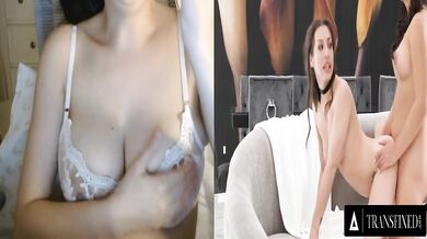 MILF hires tiny maid to wreck her with a big throbbing transgender cock